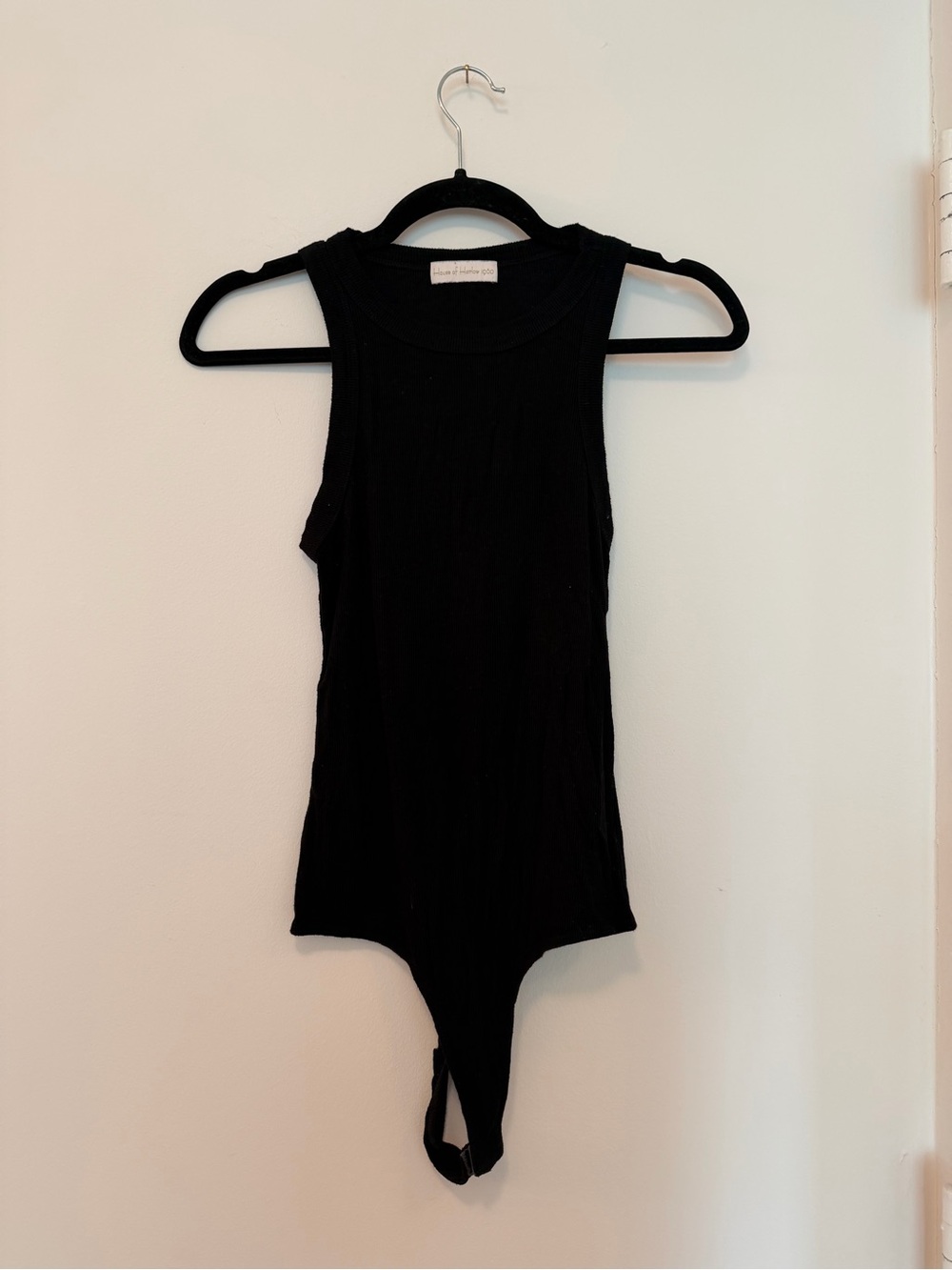 House of Harlow 1960 Black Sleeveless Bodysuit Tank Top - Women